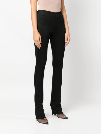 Alyx Semi-transparent Flared Trousers In Schwarz