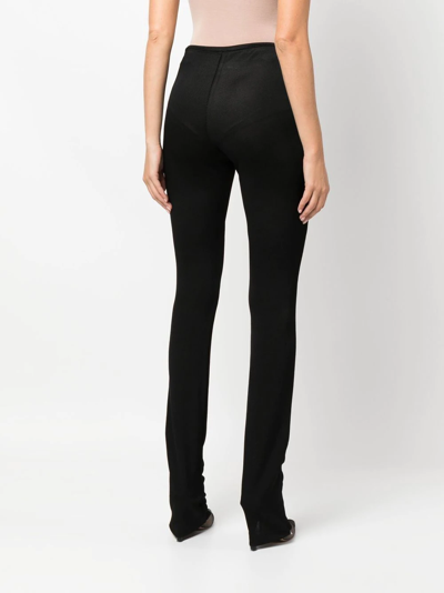Alyx Semi-transparent Flared Trousers In Schwarz