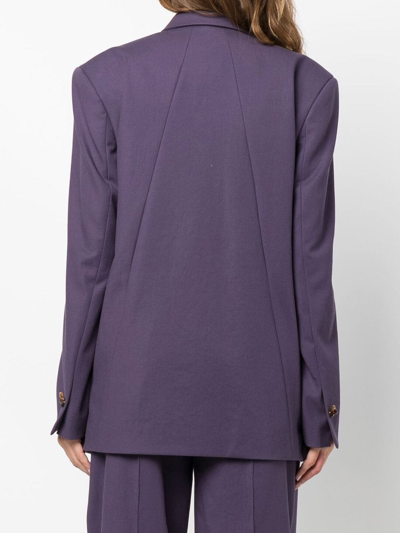 Shop Aeron Single-breasted Tailored Blazer In Violett