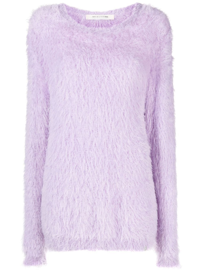 Shop Alyx Feather-textured Pullover Jumper In Violett