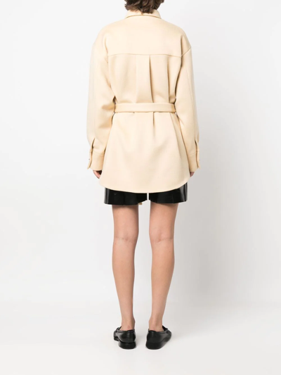 Shop Aeron Single-breasted Wool Jacket In Nude