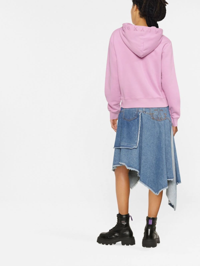 Shop Alyx Long-sleeve Drawstring Hoodie In Pink