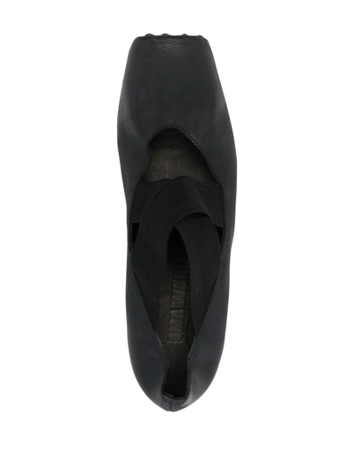 Shop Uma Wang Square-toe High Ballet Shoes In Black