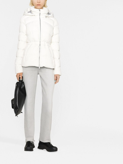 Canada Goose Aurora Hooded 750 Fill Power Down Parka In Weiss