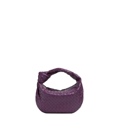 Shop Bottega Veneta Teen Jodie Intrecciato Shoulder Bag In Purple