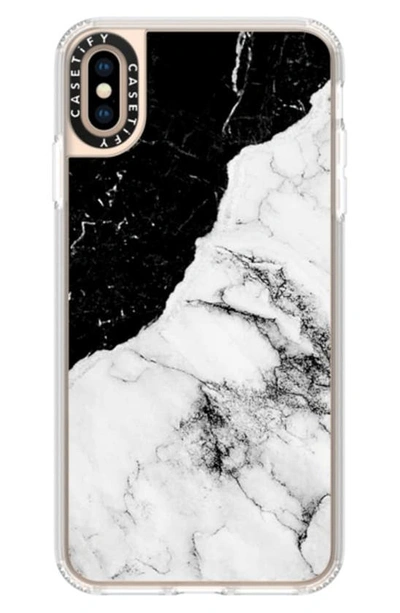 Shop Casetify Black & White Marble Iphone Xs, X Max & Xr Case In Black / White