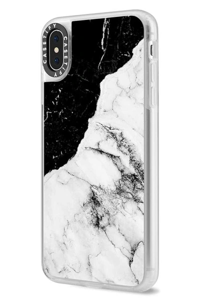 Shop Casetify Black & White Marble Iphone Xs, X Max & Xr Case In Black / White