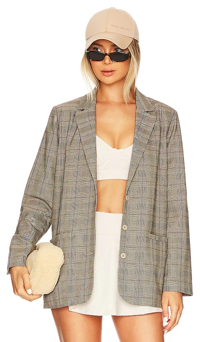 Shop L*space X Tessa Brooks Nadia Blazer In Plaid About You