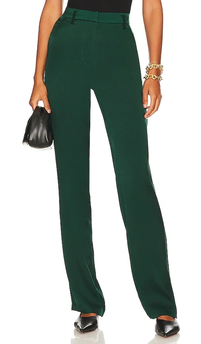 Anine Bing Classic Pant In Emerald ModeSens