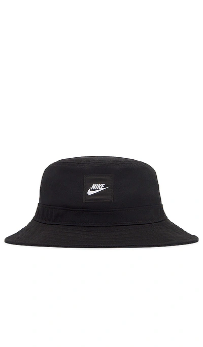 Shop Nike Futura Bucket Hat In Black & White