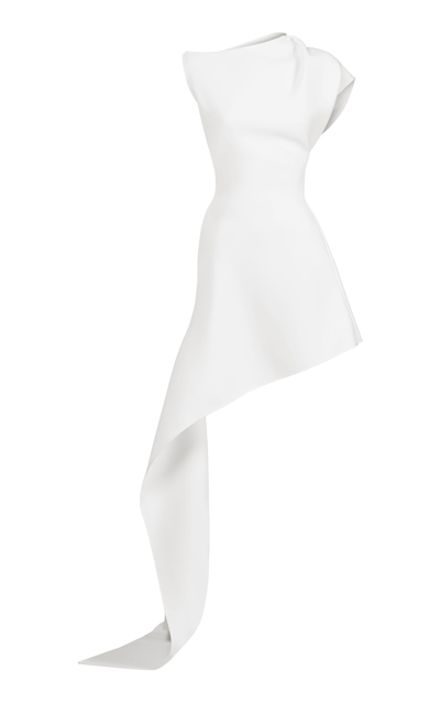 Shop Maticevski Women's Indicative Cut Away Mini Dress In White,pink