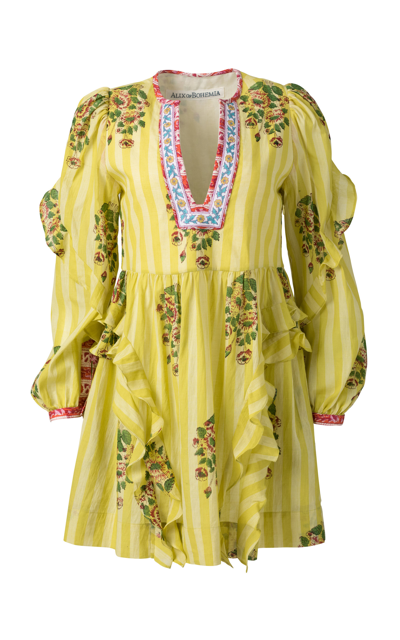 Shop Alix Of Bohemia Women's Winslow Limoncello Printed Cotton Dress