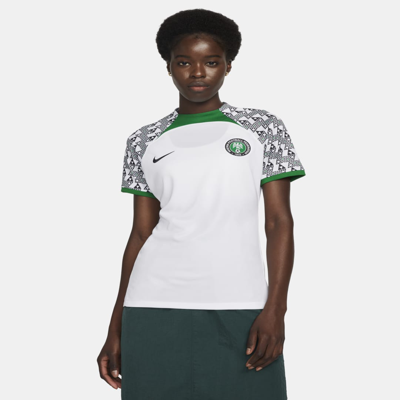 Shop Nike Nigeria 2022/23 Stadium Away  Women's Dri-fit Soccer Jersey In White