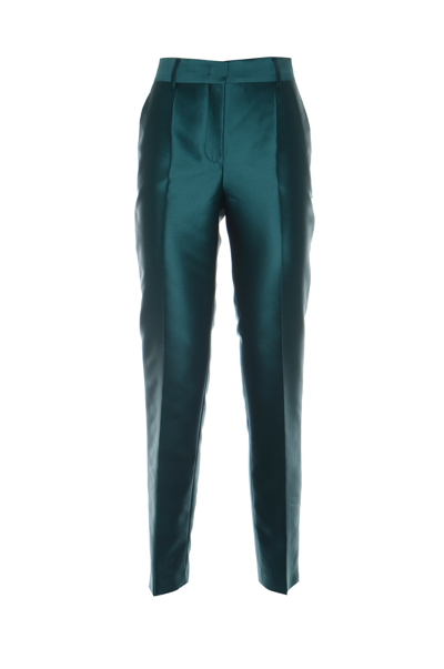Shop Alberta Ferretti Concealed Trousers In Blu