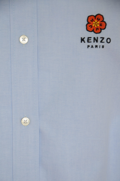 Shop Kenzo Crest Slim Fit T-shirt In Sky Blue