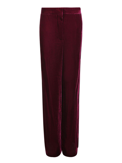 Shop Stella Mccartney Straight-leg Tailored Pants In Grape