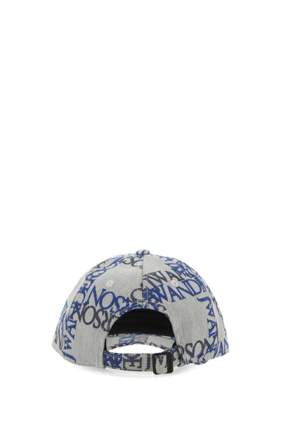 Shop Jw Anderson Logo Jacquard Baseball Cap In Panna