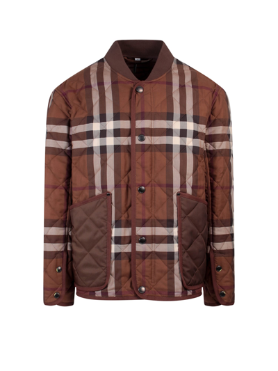 Shop Burberry Jacket In Brown