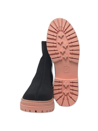 Shop Michael Kors Comet Low Block Heel Boots  In Multicolor