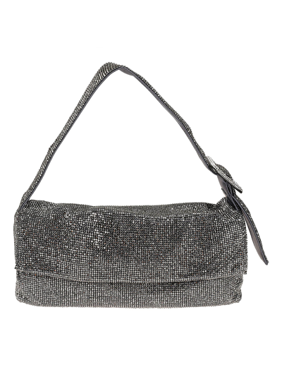 Benedetta Bruzziches Vitty Le Grande Crystal-embellished Shoulder Bag In  Grey | ModeSens