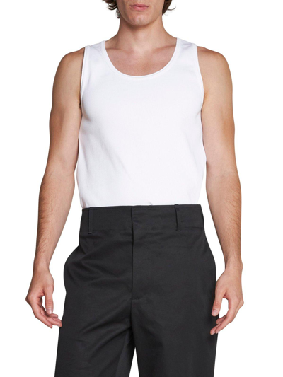 Shop Bottega Veneta Scoop-neck Tank Top In Bianco