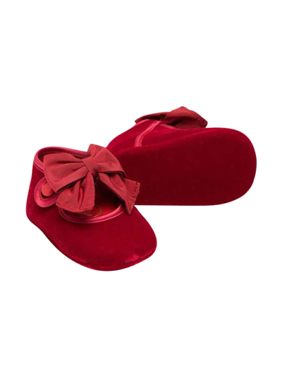 Shop Monnalisa Red Ballet Flats Girl In Rosso