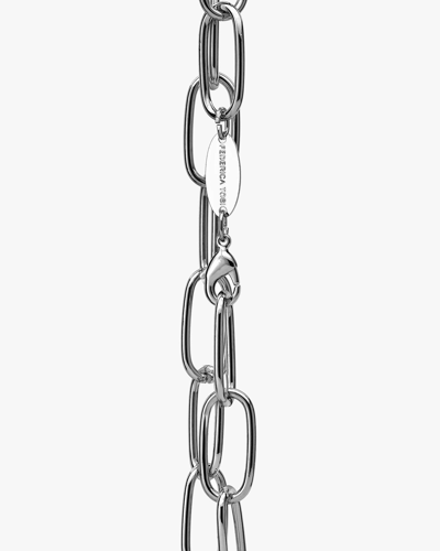 Federica Tosi Lace Long Bolt Silver In Silver