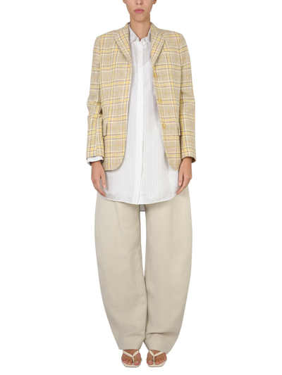 Aspesi Single-breasted Blazer In Neutral