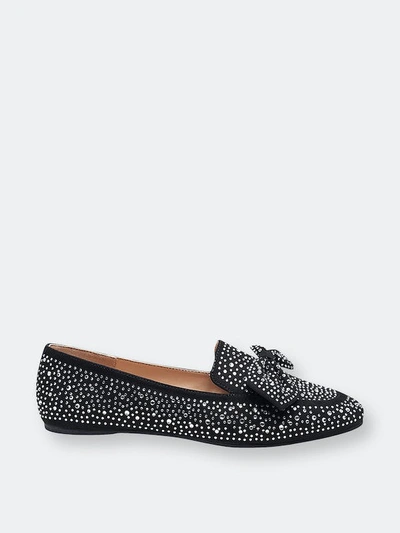 Shop London Rag Bowtop Dewdrops Embellished Casual Bow Mules In Black