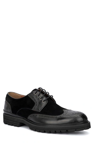 Shop Vintage Foundry Andrew Wingtip Derby In Black