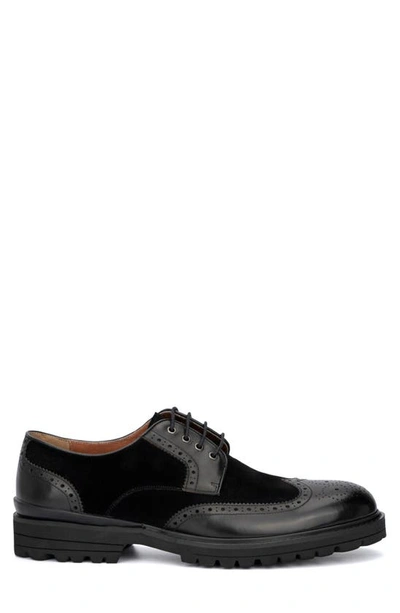 Shop Vintage Foundry Andrew Wingtip Derby In Black