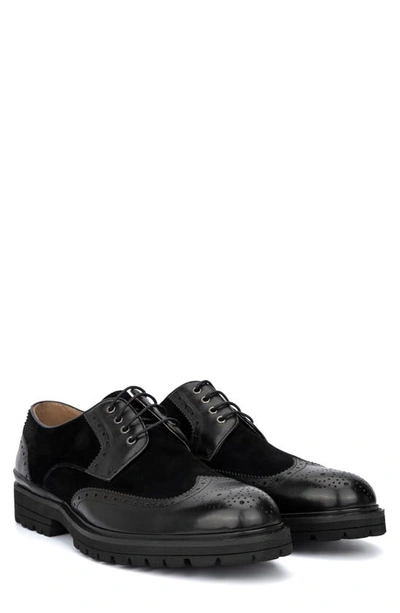 Shop Vintage Foundry Andrew Wingtip Derby In Black