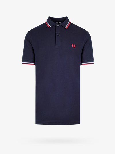 Shop Fred Perry Polo Shirt In Blue