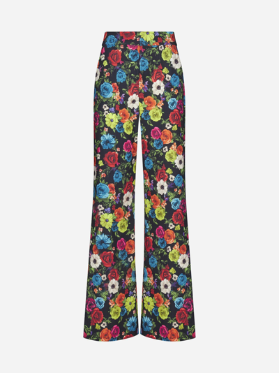 Shop Alice And Olivia Dylan Floral Print Trousers