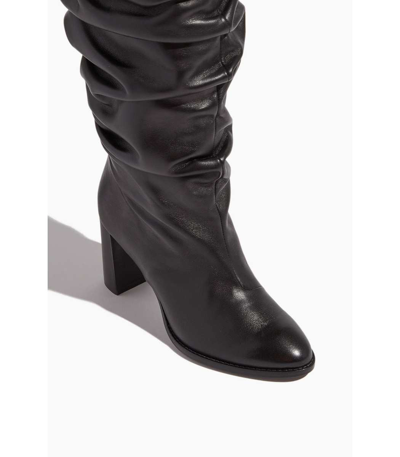 Shop Dorothee Schumacher Slouchy Softness Tall Boot In Pure Black