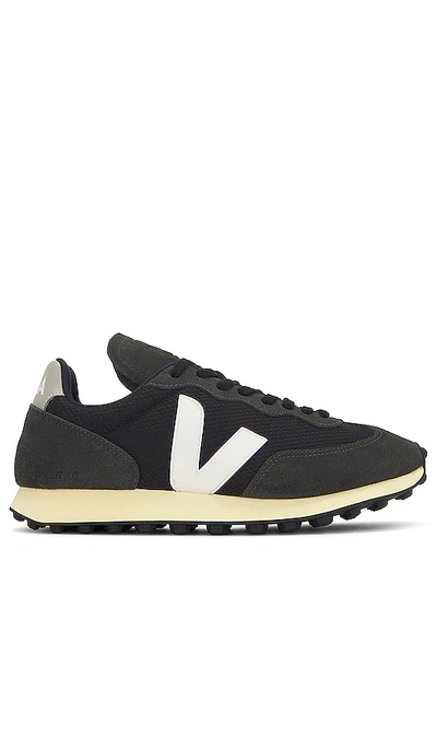 Shop Veja Rio Bronco In Black  White & Oxford Grey