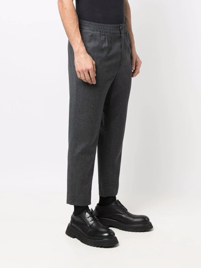 Shop Ami Alexandre Mattiussi Tailored Straight-leg Trousers In Grey