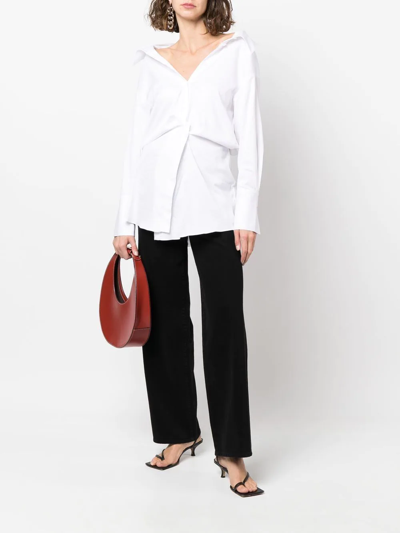 Totême High-waisted Flared Jeans In Black