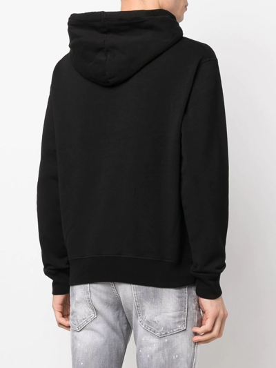 Dsquared2 Logo-print Detail Hoodie In Black