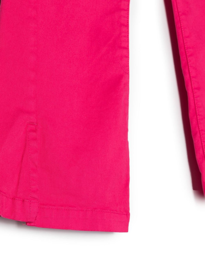 Shop Dkny Logo-patch Wide-leg Trousers In Pink