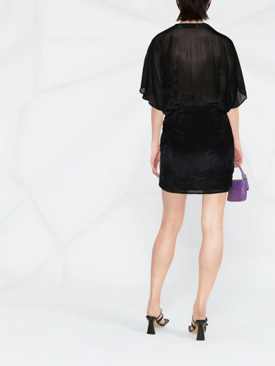 Shop Iro Zely Short-sleeved Dress In Black