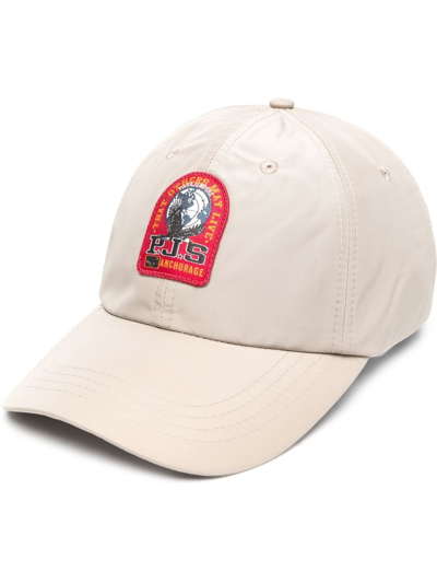 Shop Parajumpers Logo-patch Baseball Cap In Neutrals