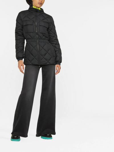 Shop Save The Duck Eris Diamond-quilted Jacket In Black