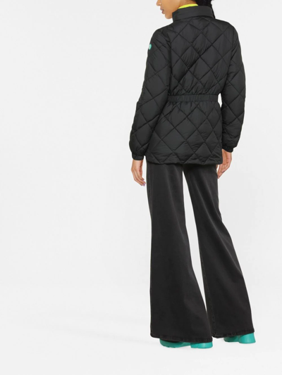 Shop Save The Duck Eris Diamond-quilted Jacket In Black