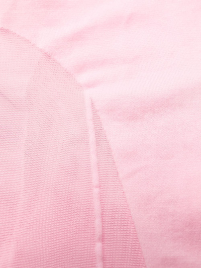 Wolford X Mugler Mesh-panelled Tights In Pink