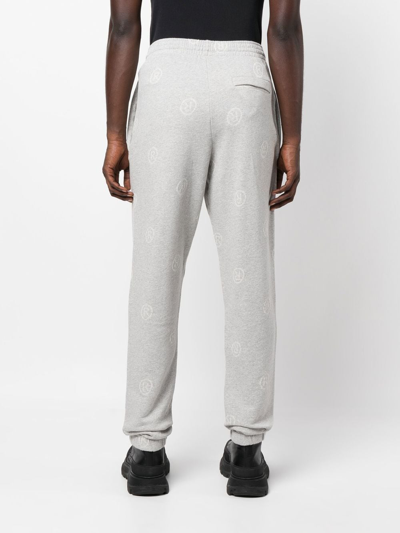 Shop Martine Rose All-over Logo-print Track Pants In Grey