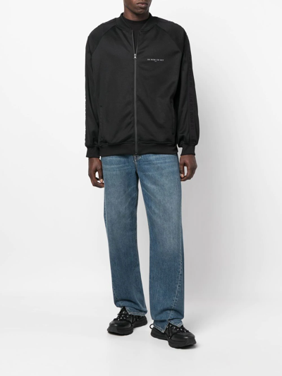Ih Nom Uh Nit Illustrative-print Bomber Jacket In Black
