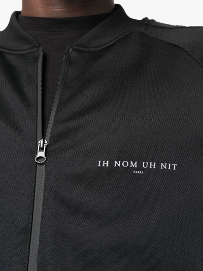 Ih Nom Uh Nit Illustrative-print Bomber Jacket In Black