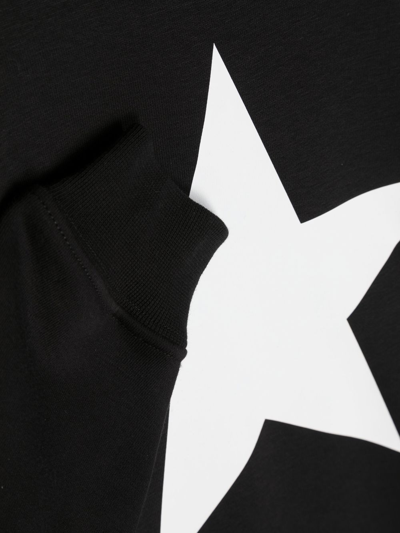 Shop Golden Goose Star-logo Sweater Dress In Black