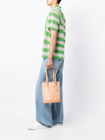 Pre-owned Louis Vuitton 2002  Bucket Pm Bag In Neutrals